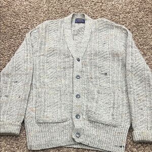 Vintage Pendleton 100% pure virgin wool cardigan sz L